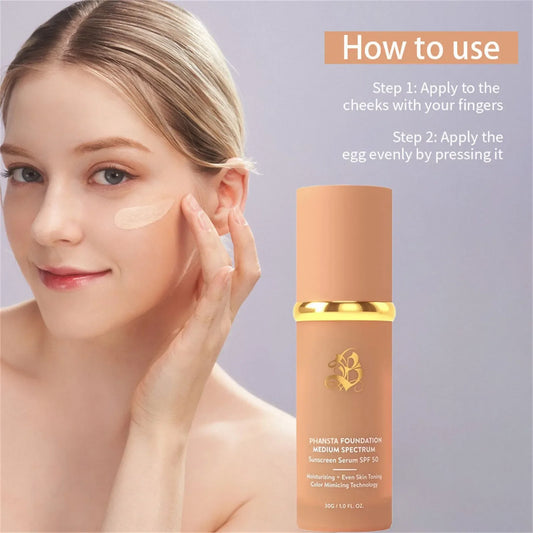 4-in-1 Magic Color Changing Foundation – Hydrating, Long-Lasting & SPF 50 Protection