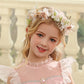New Fashion Imitated Pearl Crowns Girls Bridal Wedding Headband Floral Flower Headband for Girls Adult Bohemian Hair accessories