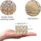 24pcs Gold Crystal Tea Light Candle Holders Bowl Tealight Candle Holders Decorative for Table Centerpieces Wedding Party Home