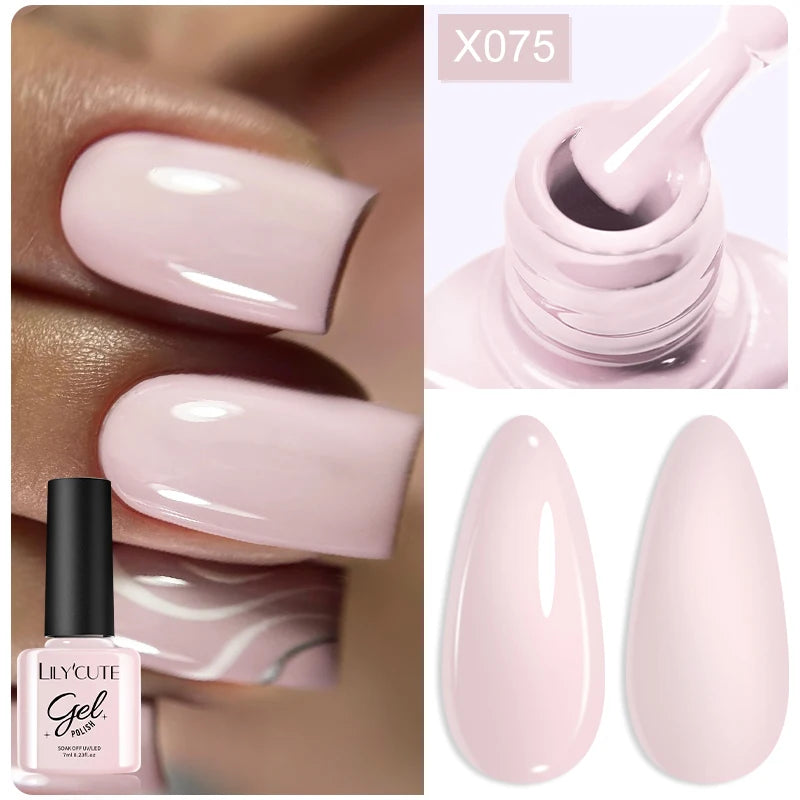 LILYCUTE 7ml Peel-Off Base Gel Nail Polish – Clear UV Gel