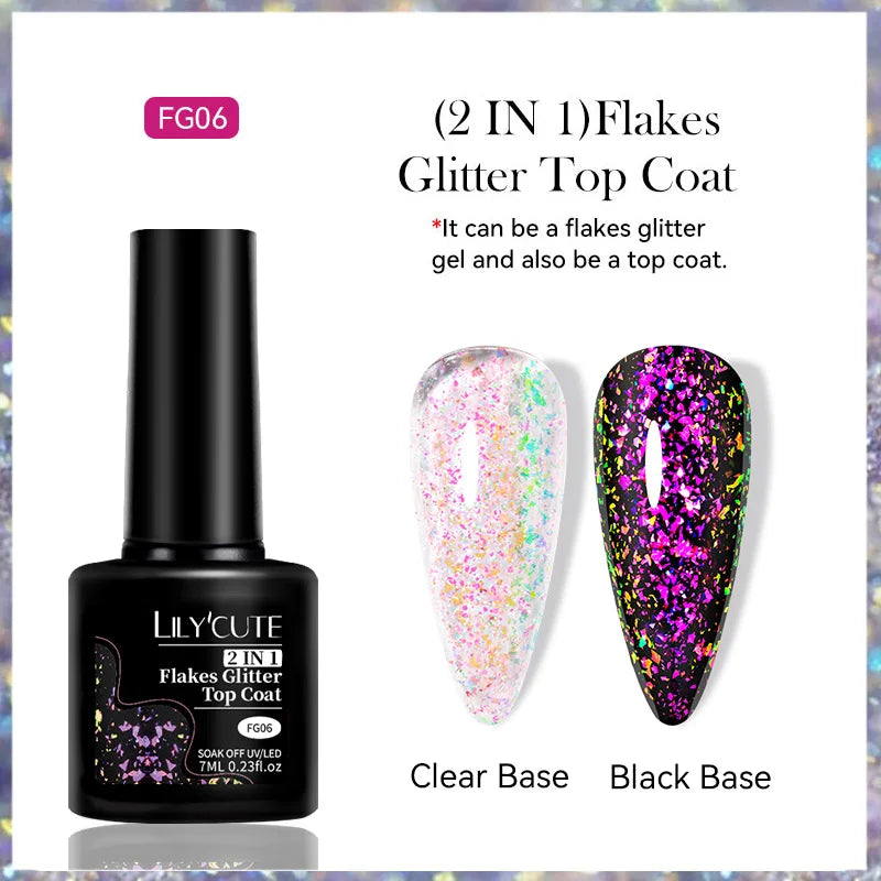 LILYCUTE 7ml Peel-Off Base Gel Nail Polish – Clear UV Gel