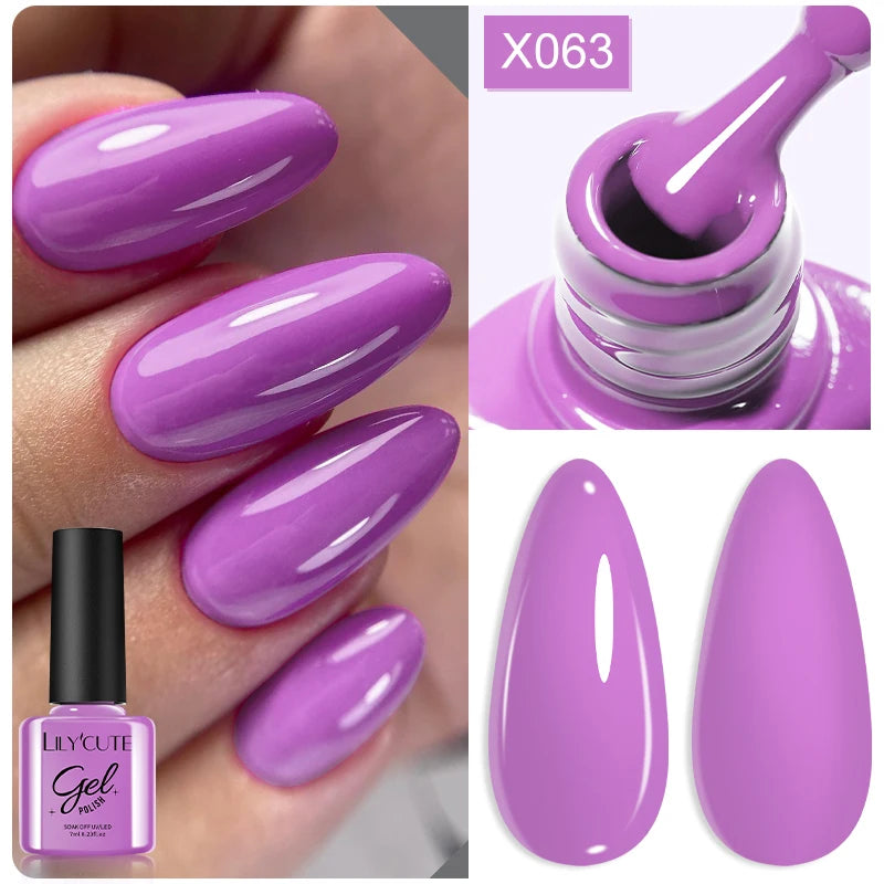 LILYCUTE 7ml Peel-Off Base Gel Nail Polish – Clear UV Gel
