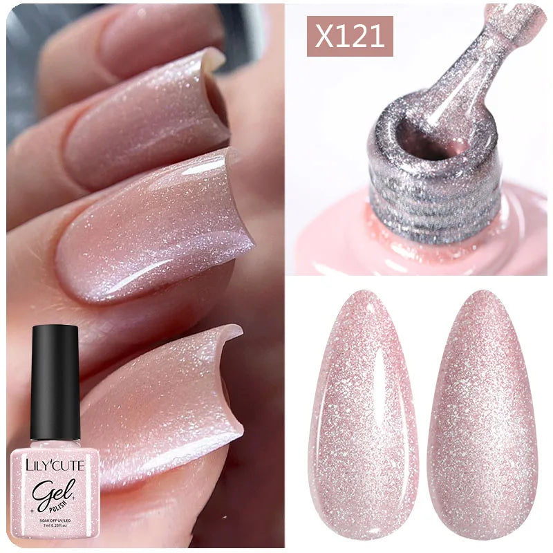 LILYCUTE 7ml Peel-Off Base Gel Nail Polish – Clear UV Gel