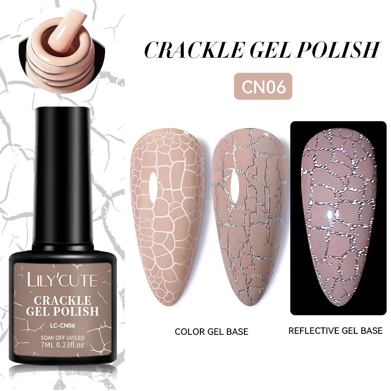 LILYCUTE 7ml Peel-Off Base Gel Nail Polish – Clear UV Gel