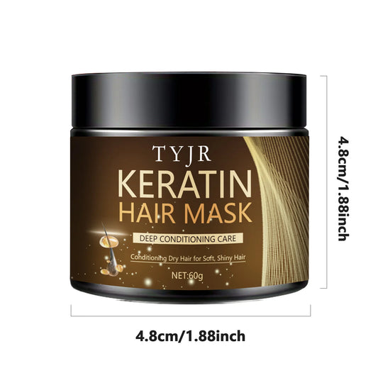Keratin Hair Mask – Professional Deep Repair (60g Travel Size)