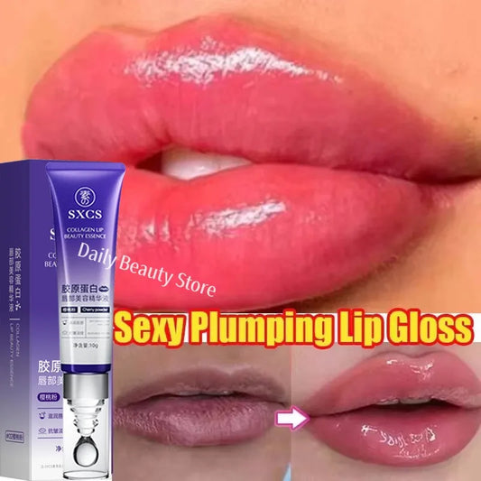 Instant Lip Plumping Essential Oil Nourishing Antiwrinkle Moisturising Sexy Lip Care Ultimate Plumping Lip Gloss Serum Cosmetics