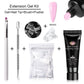 MEET ACROSS 5PCS/Set Nail Extension Gel Kit