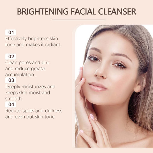 Turmeric Cleansing Milk Foam Facial Cleanser Cleanses Dirt And Grease Brightens Skin Hydrating And Moisturizes Face Care Product