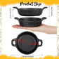 Mini cast iron frying pan 5 x 5 x 1.3, set black, oven, kitchen indoor/outdoor picnic mini frying pan (2-piece set)